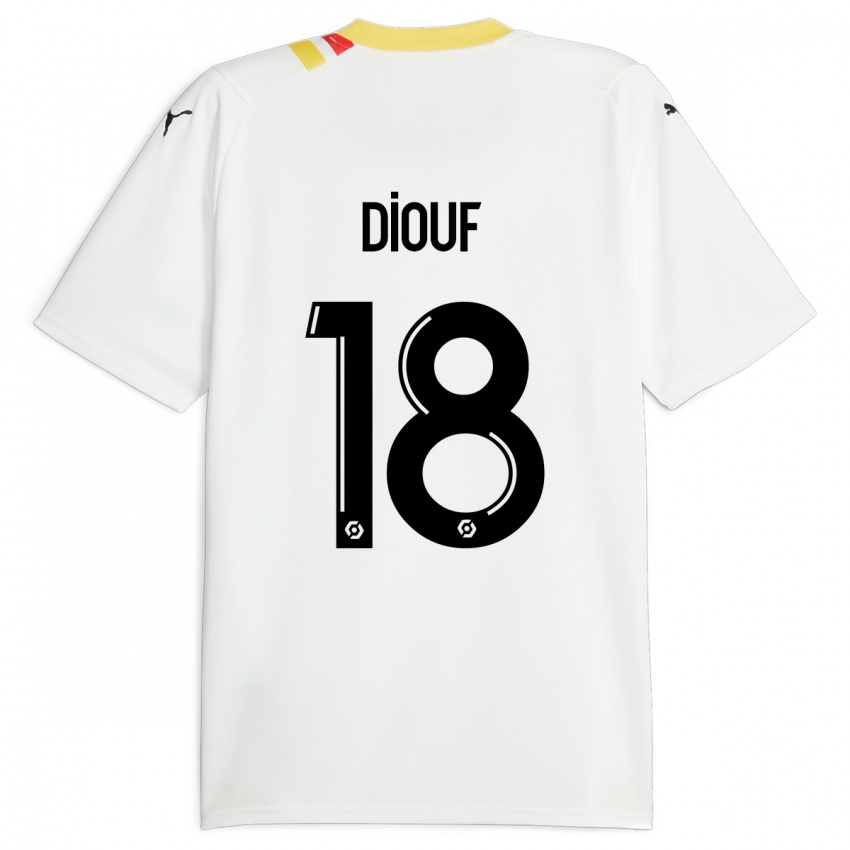 Donna Maglia Andy Diouf #18 Nero Kit Gara Away 2023/24 Maglietta