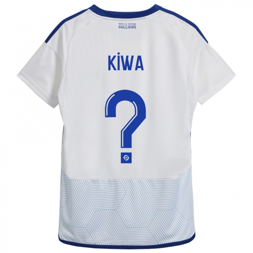 Donna Maglia Bradel Kiwa #0 Bianco Kit Gara Away 2023/24 Maglietta