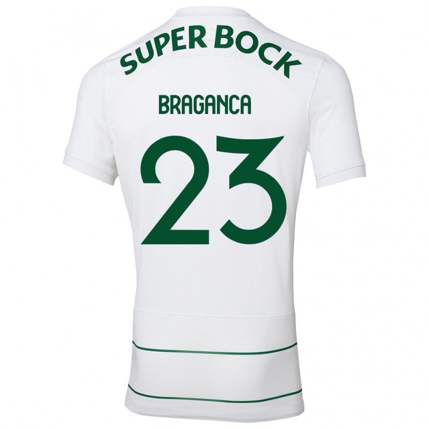 Donna Maglia Daniel Braganca #23 Bianco Kit Gara Away 2023/24 Maglietta