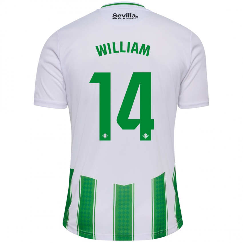 Bambino Maglia William Carvalho #14 Bianco Kit Gara Home 2023/24 Maglietta