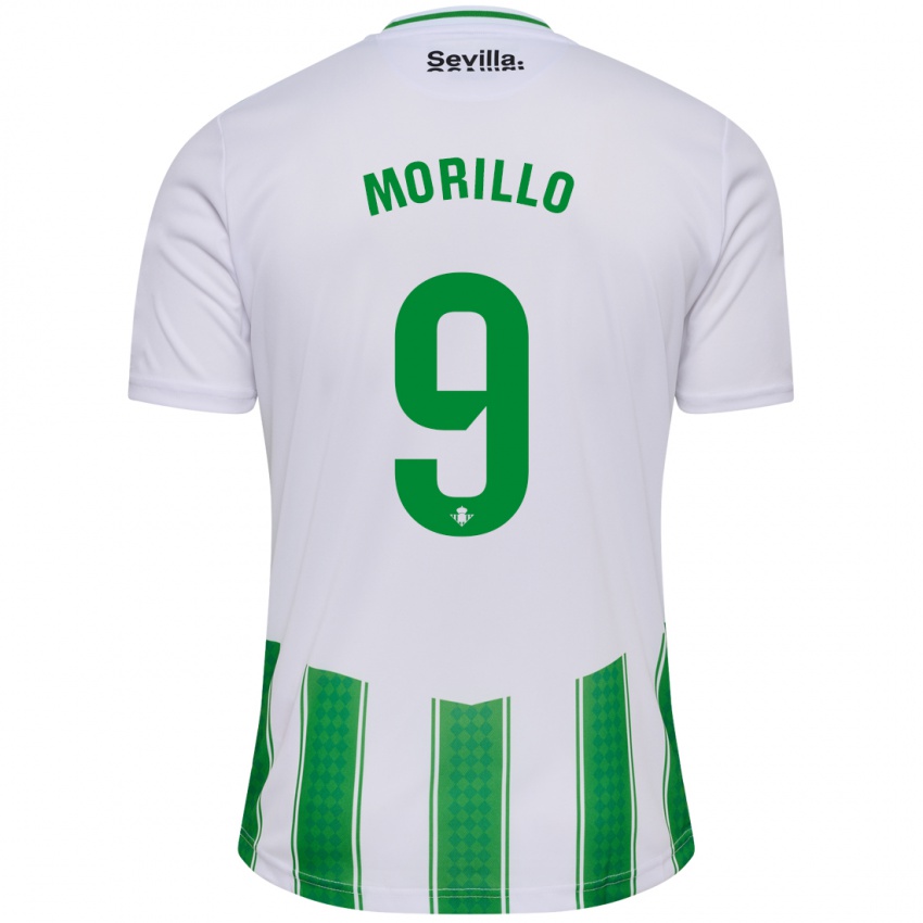 Bambino Maglia Manu Morillo #9 Bianco Kit Gara Home 2023/24 Maglietta