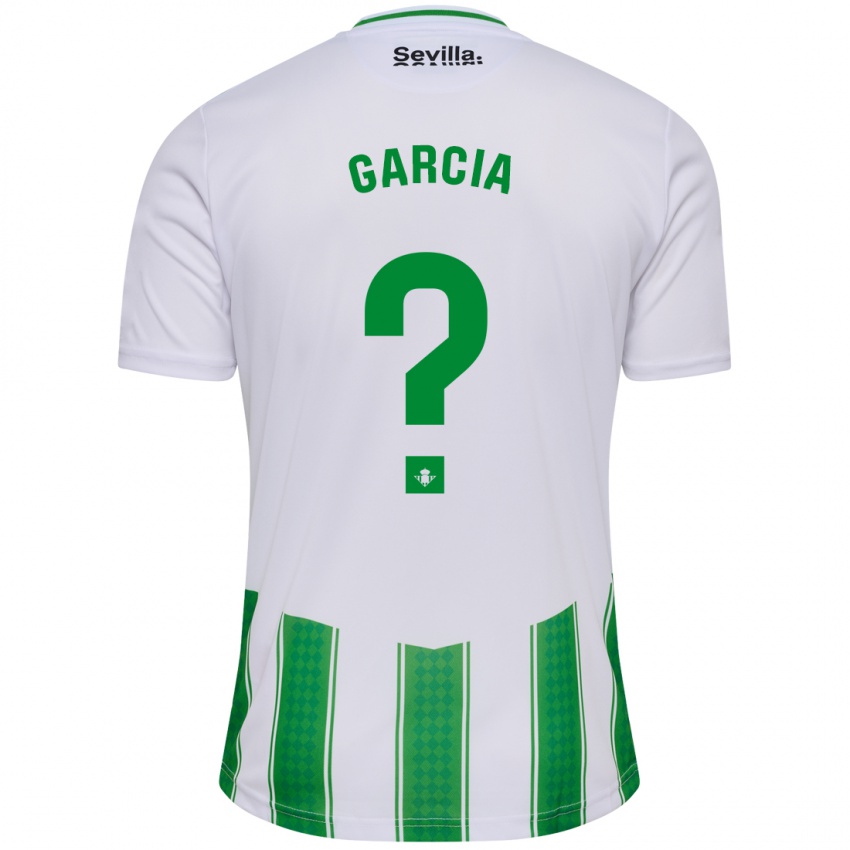 Bambino Maglia Pablo García #0 Bianco Kit Gara Home 2023/24 Maglietta