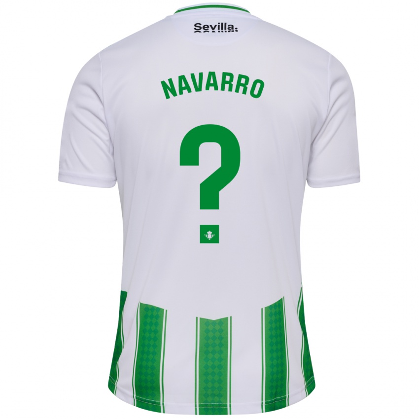 Bambino Maglia Juan Carlos Navarro #0 Bianco Kit Gara Home 2023/24 Maglietta
