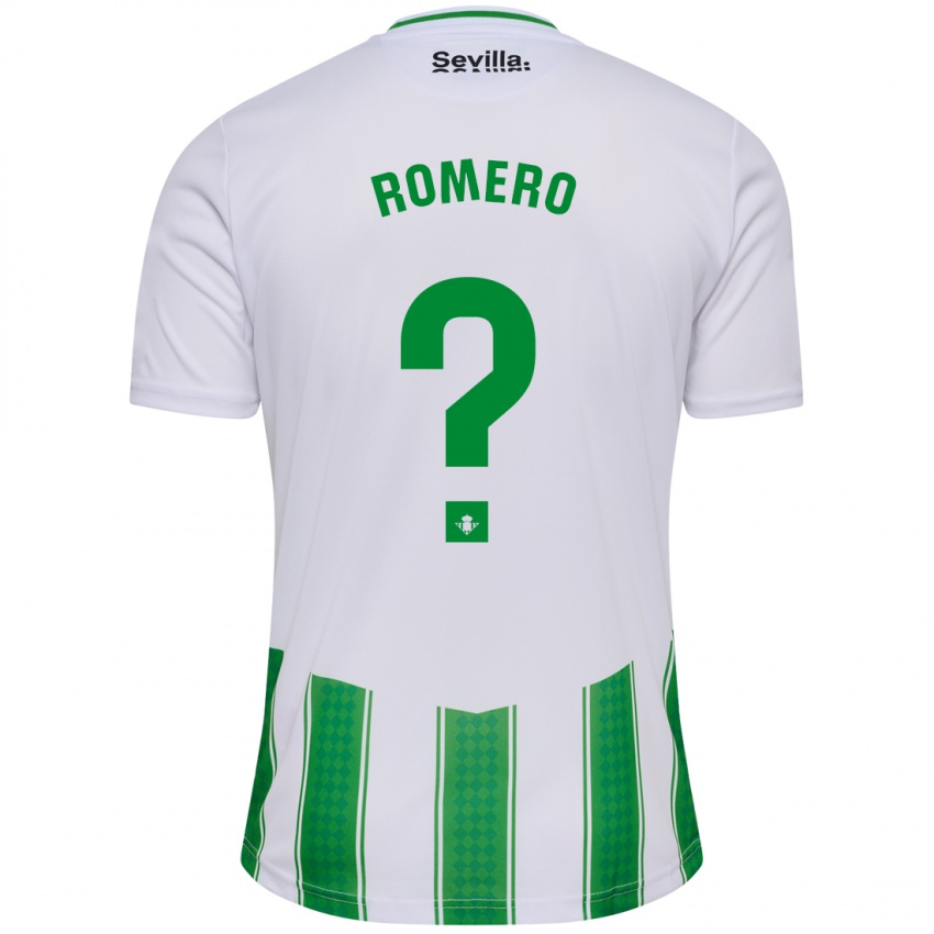Bambino Maglia Dani Romero #0 Bianco Kit Gara Home 2023/24 Maglietta
