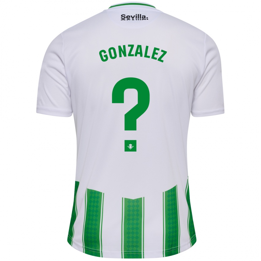 Bambino Maglia David González #7 Bianco Kit Gara Home 2023/24 Maglietta