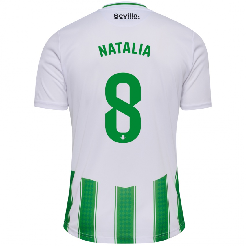 Bambino Maglia Natalia Montilla Martinez #8 Bianco Kit Gara Home 2023/24 Maglietta