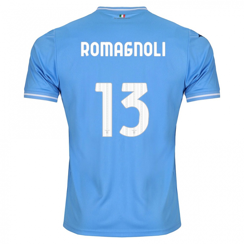 Bambino Maglia Alessio Romagnoli #13 Blu Kit Gara Home 2023/24 Maglietta