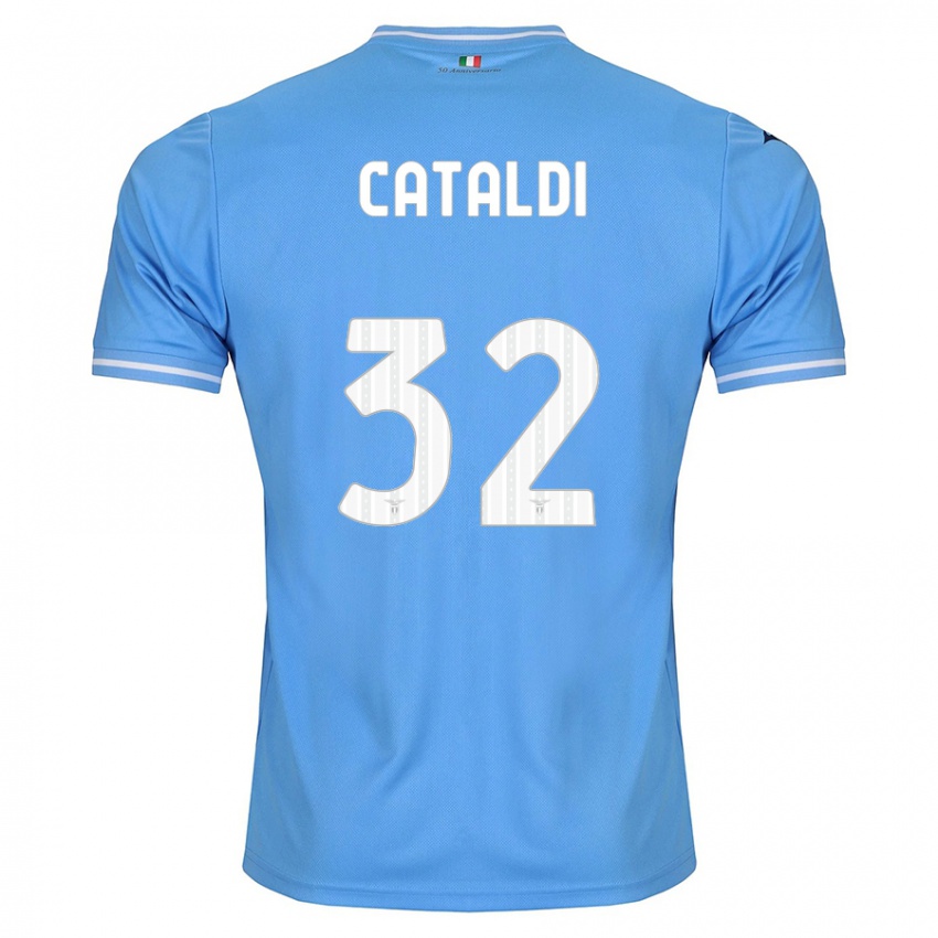 Bambino Maglia Danilo Cataldi #32 Blu Kit Gara Home 2023/24 Maglietta