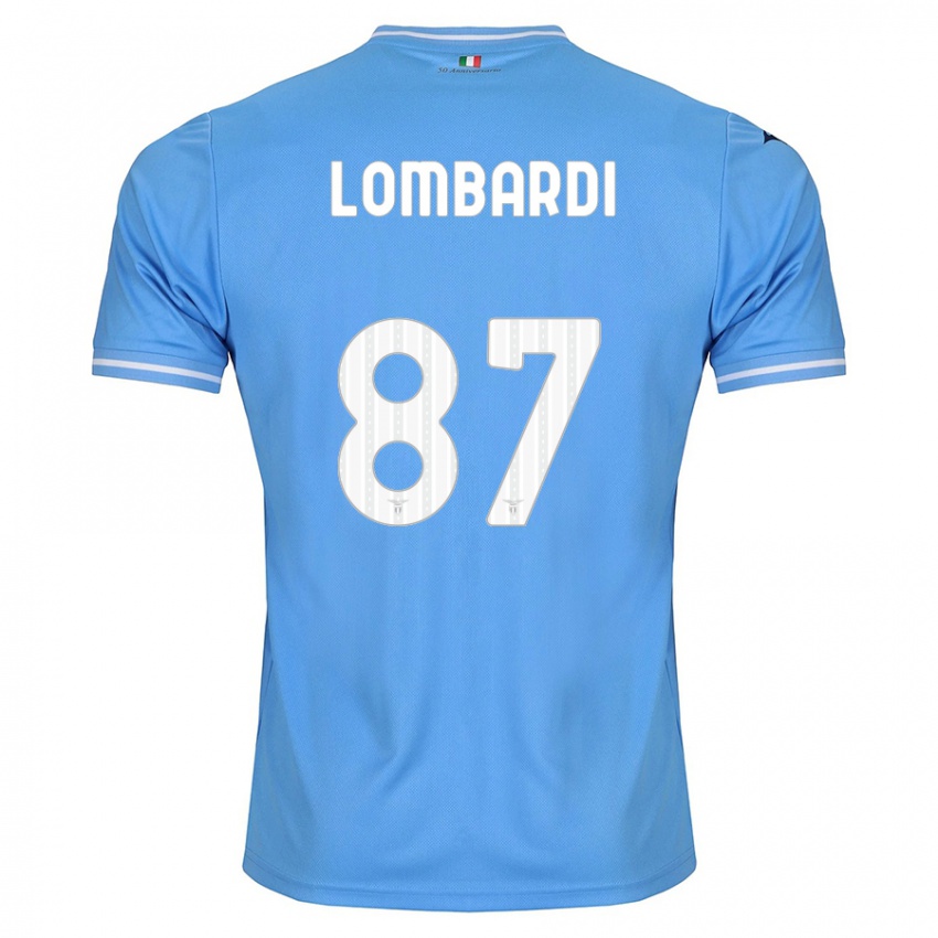 Bambino Maglia Cristiano Lombardi #87 Blu Kit Gara Home 2023/24 Maglietta