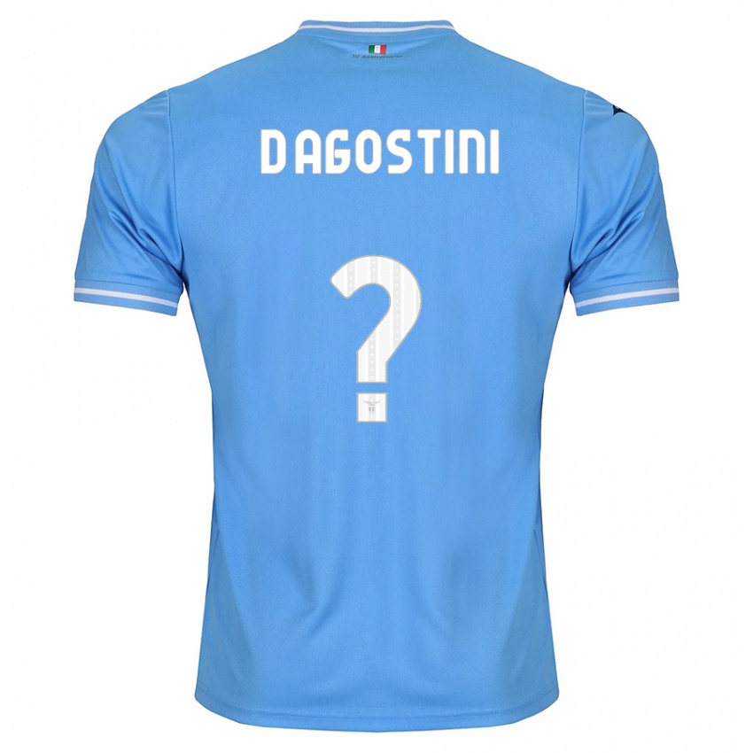 Bambino Maglia Stefano D'agostini #0 Blu Kit Gara Home 2023/24 Maglietta