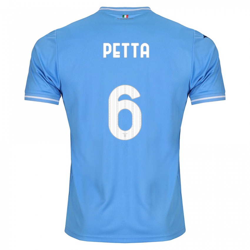 Bambino Maglia Andrea Petta #6 Blu Kit Gara Home 2023/24 Maglietta