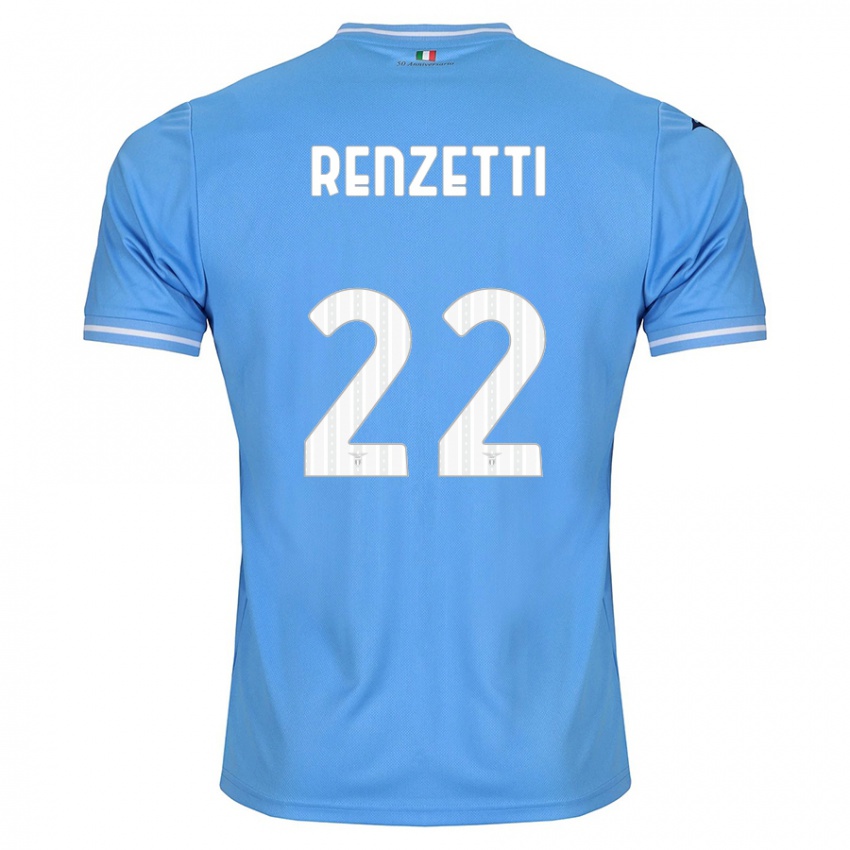 Bambino Maglia Davide Renzetti #22 Blu Kit Gara Home 2023/24 Maglietta