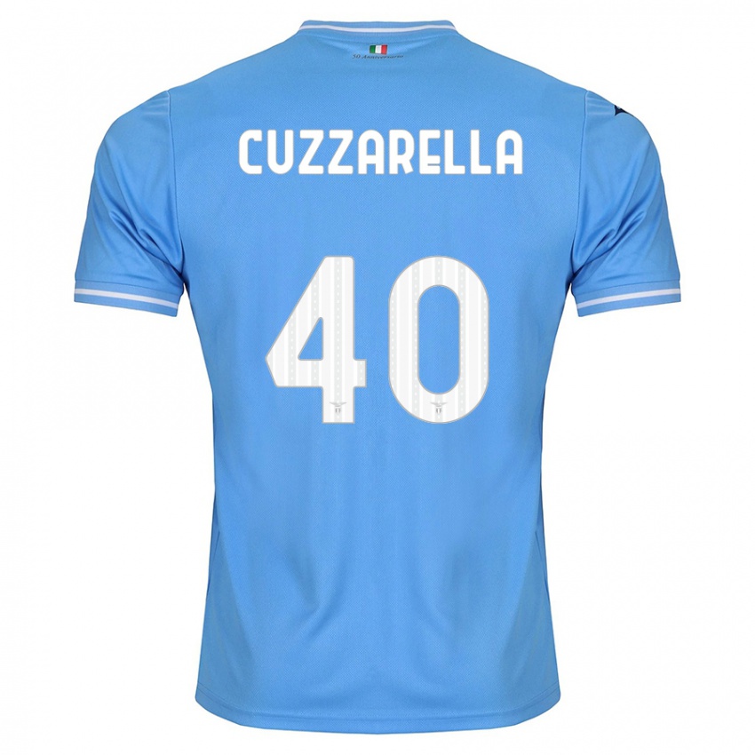 Bambino Maglia Cristian Cuzzarella #40 Blu Kit Gara Home 2023/24 Maglietta