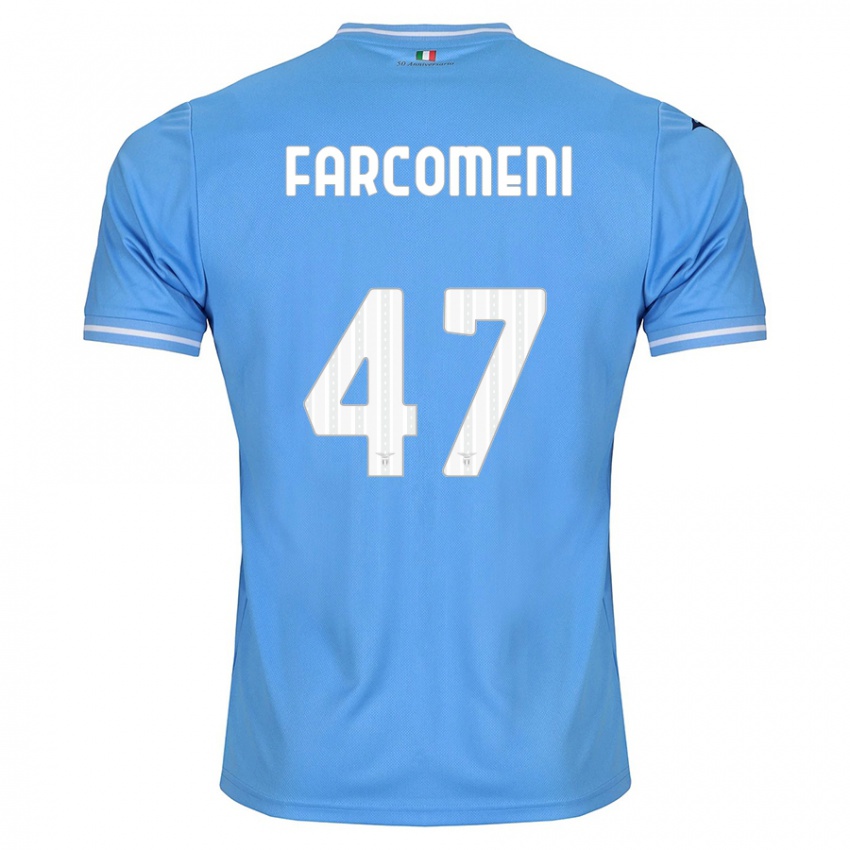 Bambino Maglia Valerio Farcomeni #47 Blu Kit Gara Home 2023/24 Maglietta