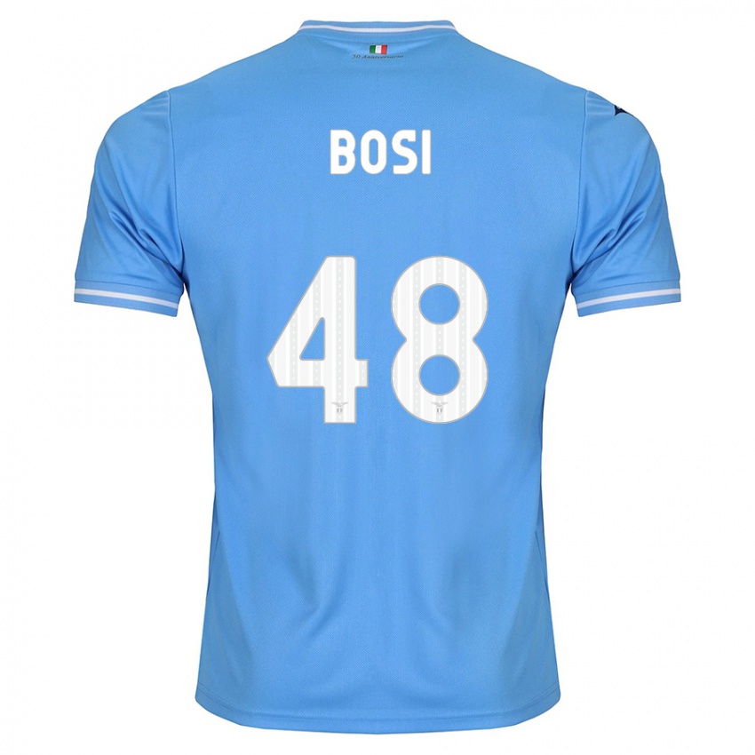Bambino Maglia Gioele Bosi #48 Blu Kit Gara Home 2023/24 Maglietta