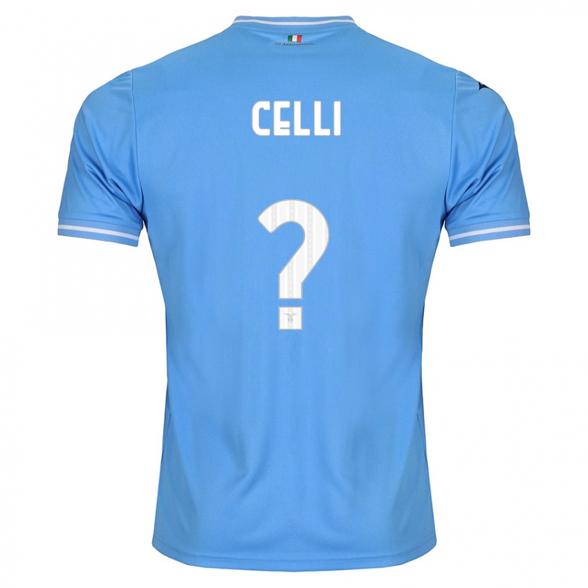 Bambino Maglia Gabriele Celli #0 Blu Kit Gara Home 2023/24 Maglietta