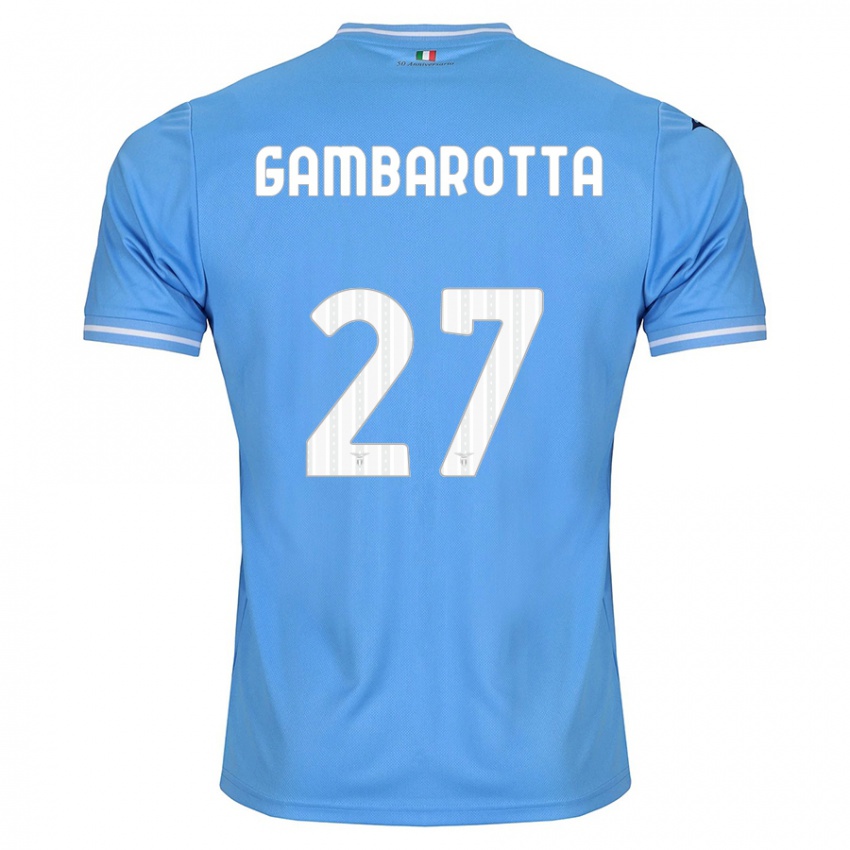 Bambino Maglia Margot Gambarotta #27 Blu Kit Gara Home 2023/24 Maglietta
