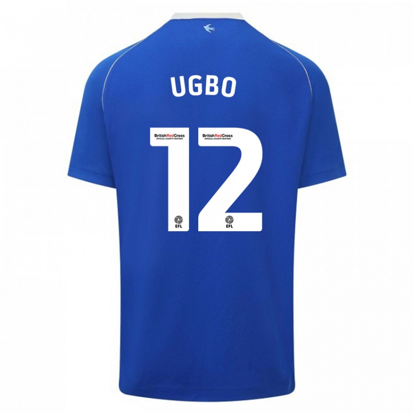Bambino Maglia Iké Ugbo #12 Blu Kit Gara Home 2023/24 Maglietta