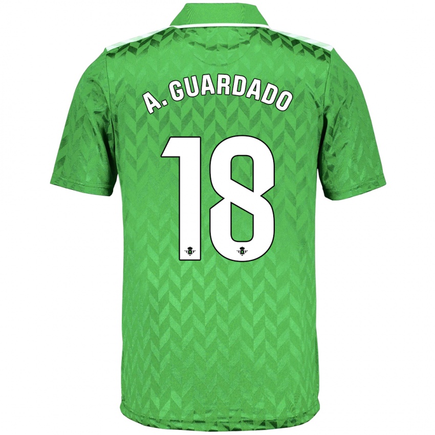 Bambino Maglia Andrés Guardado #18 Verde Kit Gara Away 2023/24 Maglietta