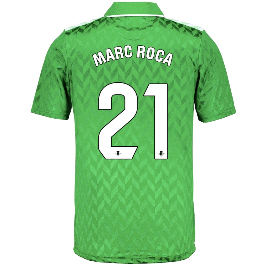 Bambino Maglia Marc Roca #21 Verde Kit Gara Away 2023/24 Maglietta