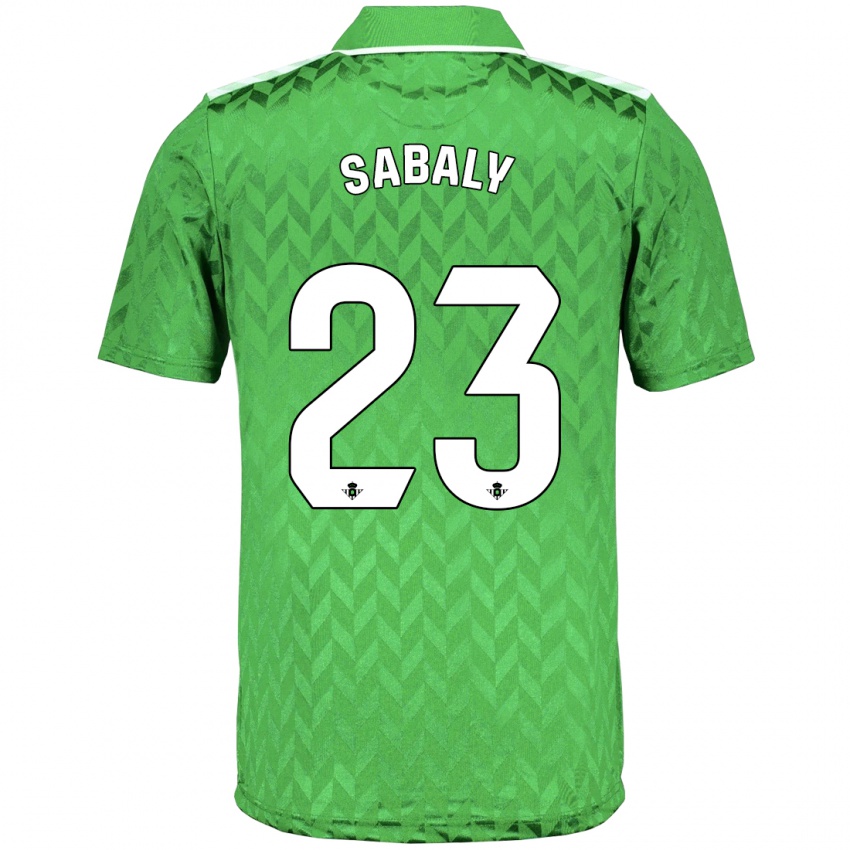 Bambino Maglia Youssouf Sabaly #23 Verde Kit Gara Away 2023/24 Maglietta