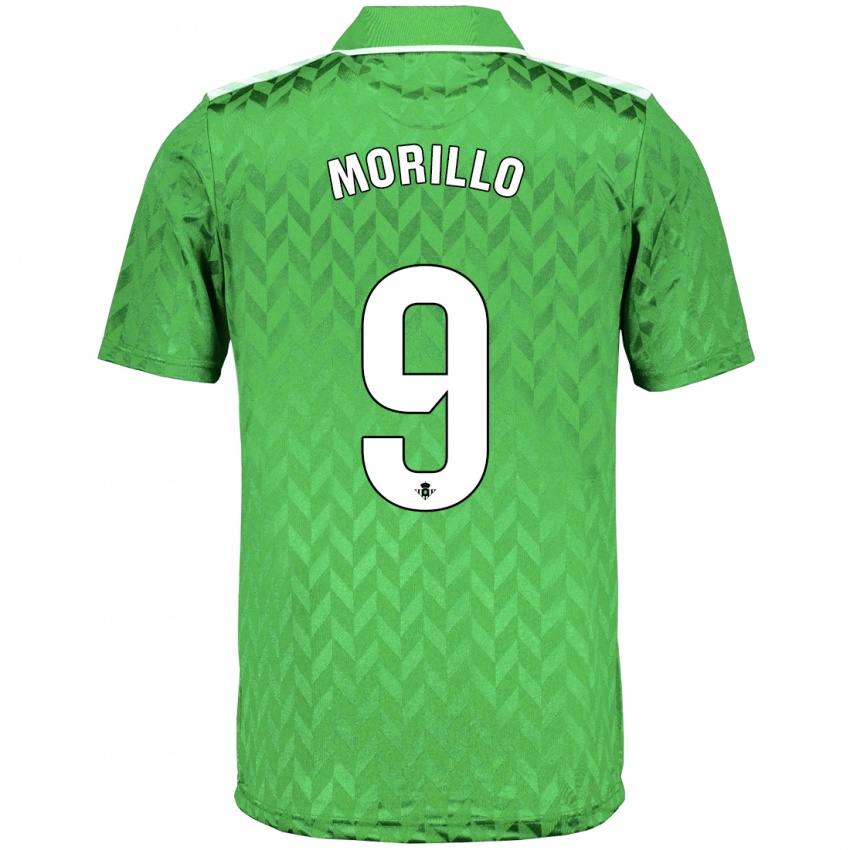 Bambino Maglia Manu Morillo #9 Verde Kit Gara Away 2023/24 Maglietta