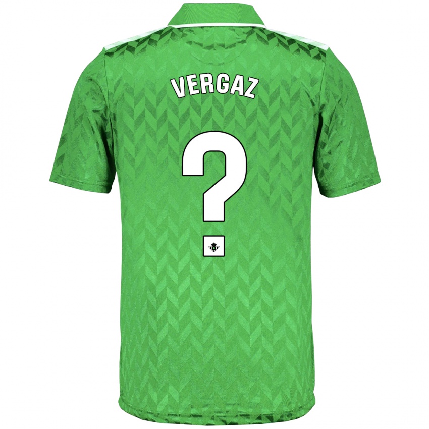 Bambino Maglia Alejandro Vergaz #0 Verde Kit Gara Away 2023/24 Maglietta