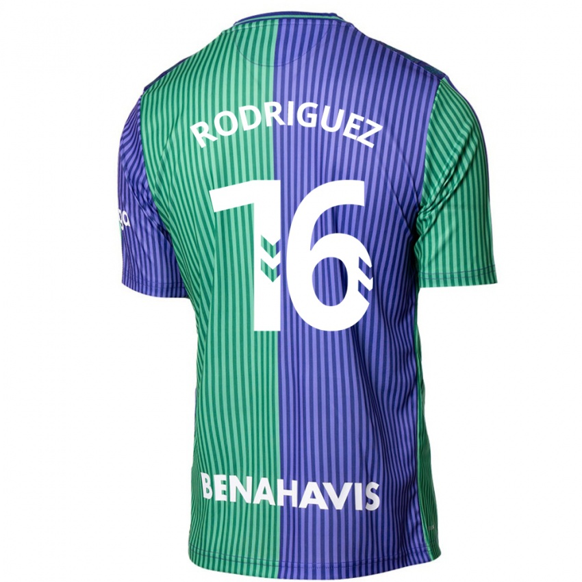 Bambino Maglia Genaro Rodríguez #16 Verde Blu Kit Gara Away 2023/24 Maglietta