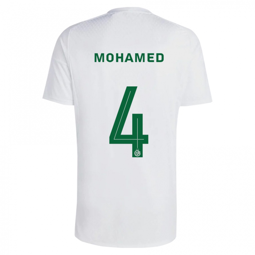 Bambino Maglia Ali Mohamed #4 Verde Blu Kit Gara Away 2023/24 Maglietta