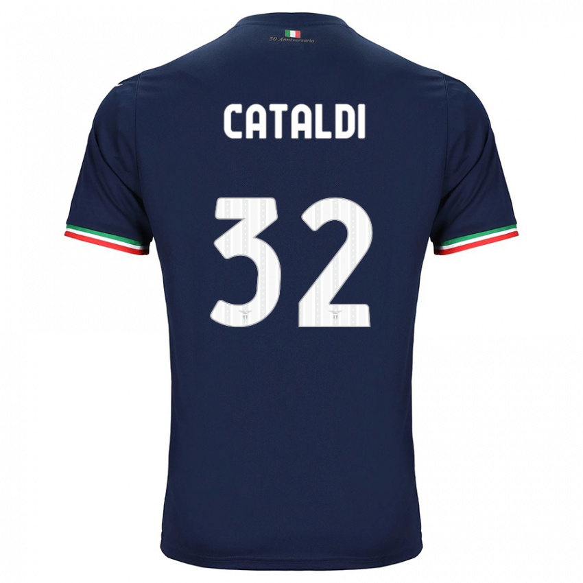 Bambino Maglia Danilo Cataldi #32 Marina Militare Kit Gara Away 2023/24 Maglietta
