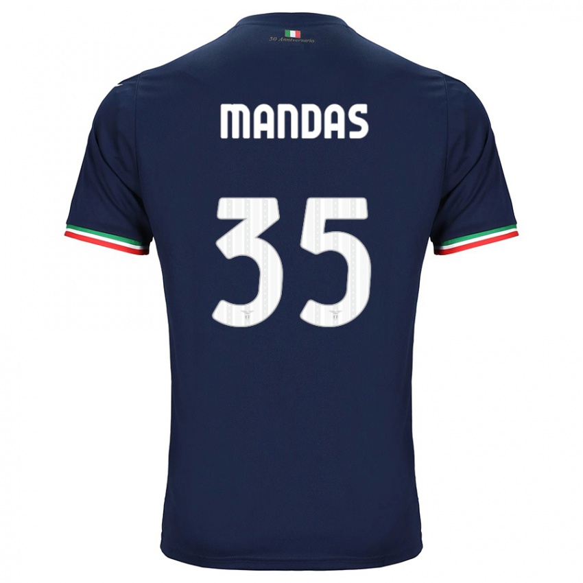 Bambino Maglia Christos Mandas #35 Marina Militare Kit Gara Away 2023/24 Maglietta