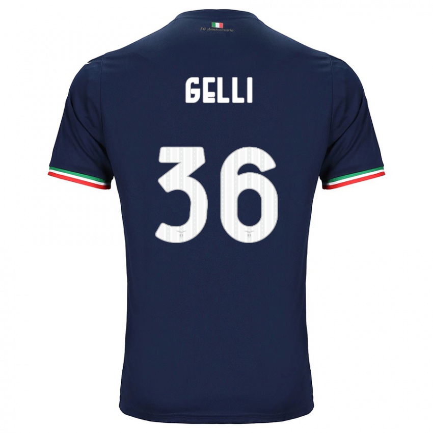 Bambino Maglia Valerio Gelli #36 Marina Militare Kit Gara Away 2023/24 Maglietta