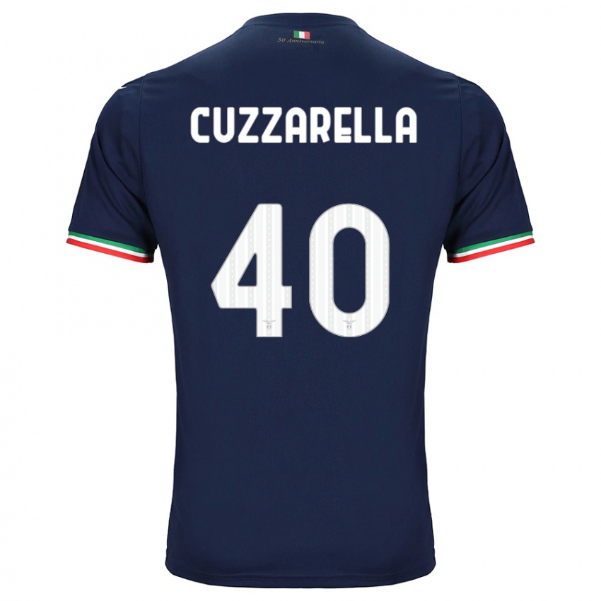 Bambino Maglia Cristian Cuzzarella #40 Marina Militare Kit Gara Away 2023/24 Maglietta