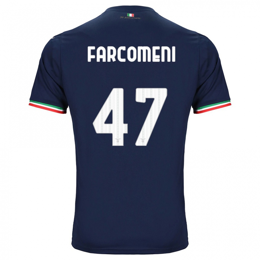 Bambino Maglia Valerio Farcomeni #47 Marina Militare Kit Gara Away 2023/24 Maglietta