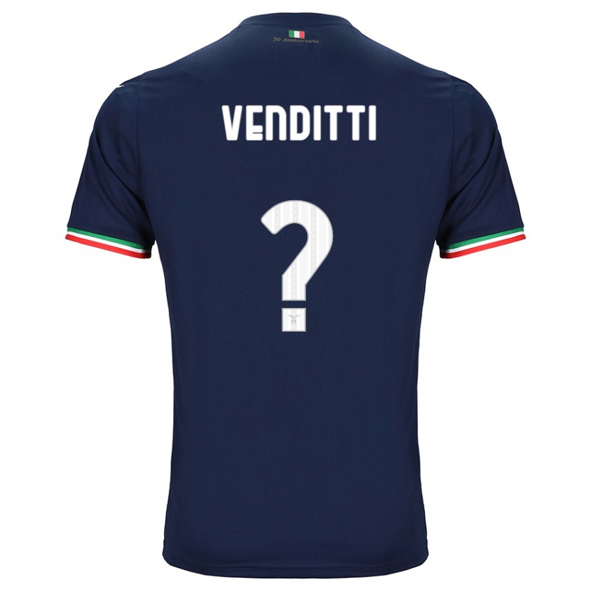Bambino Maglia Pietro Venditti #0 Marina Militare Kit Gara Away 2023/24 Maglietta