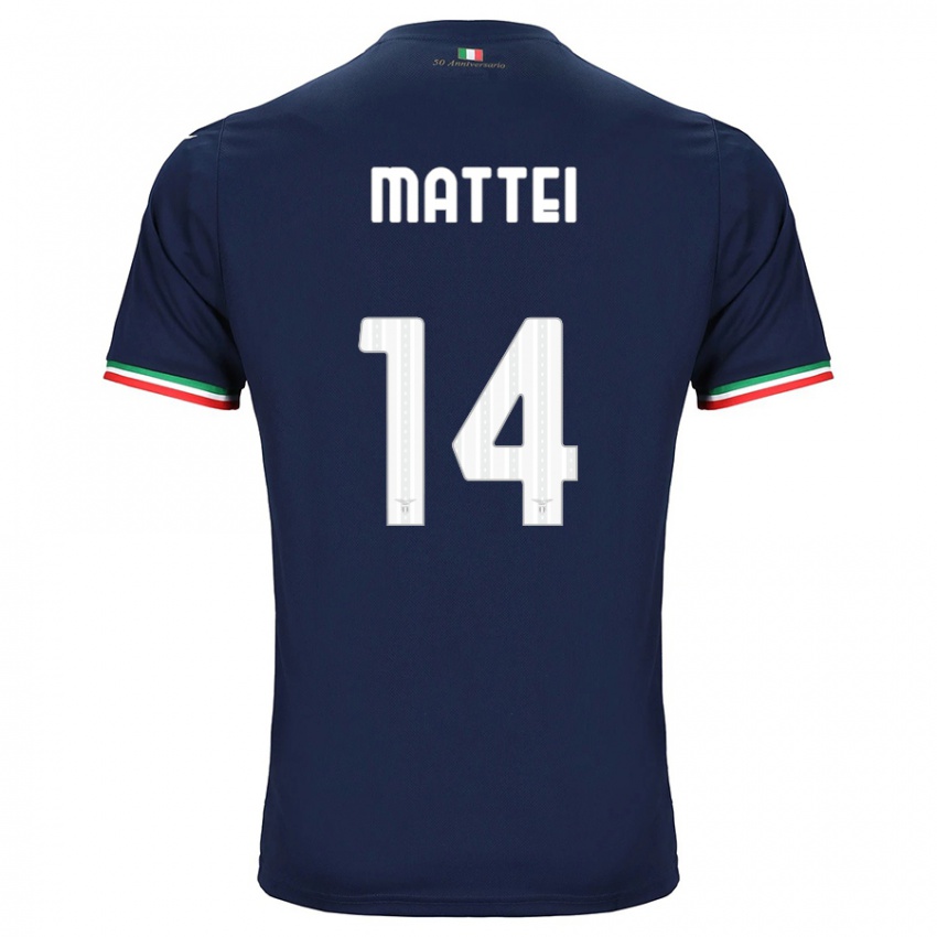 Bambino Maglia Sarah Mattei #14 Marina Militare Kit Gara Away 2023/24 Maglietta
