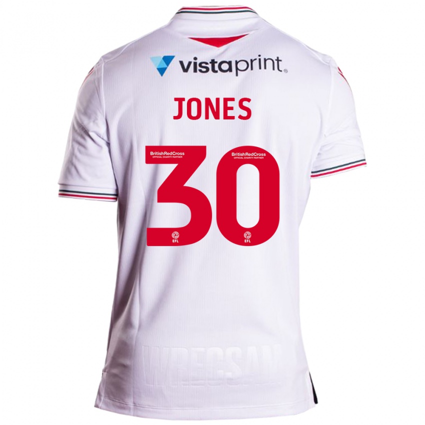 Bambino Maglia James Jones #30 Bianco Kit Gara Away 2023/24 Maglietta