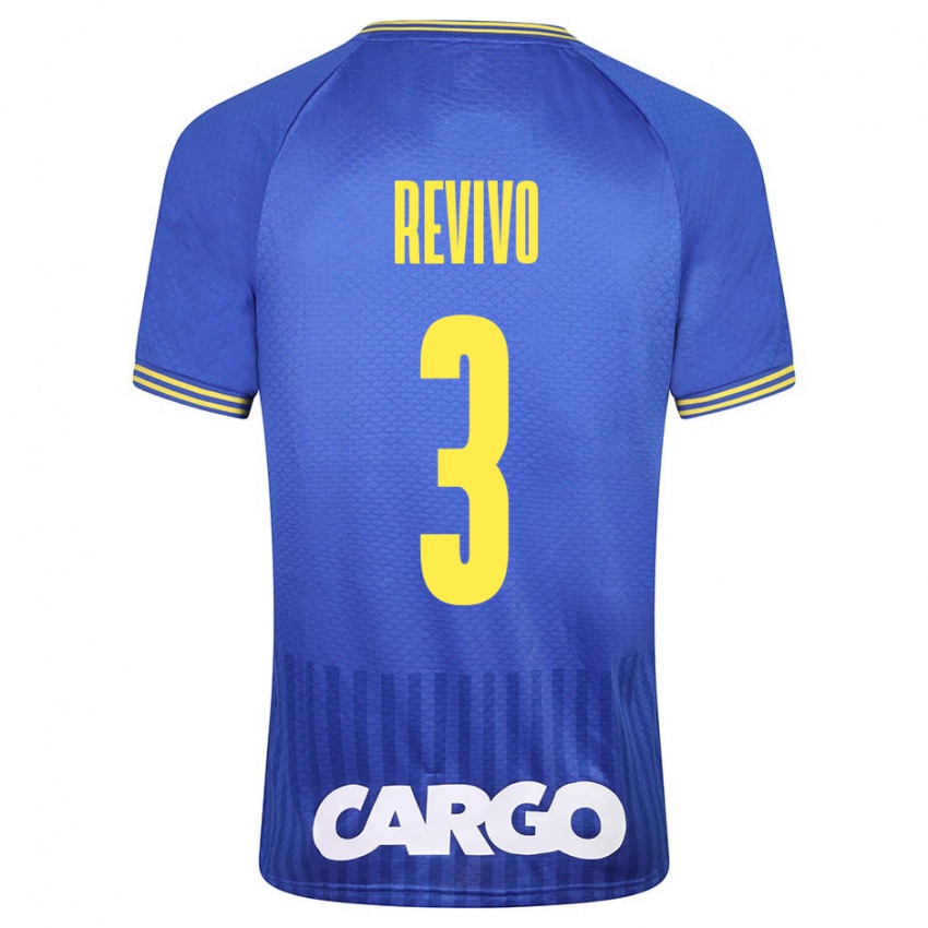 Bambino Maglia Roy Revivo #3 Blu Kit Gara Away 2023/24 Maglietta