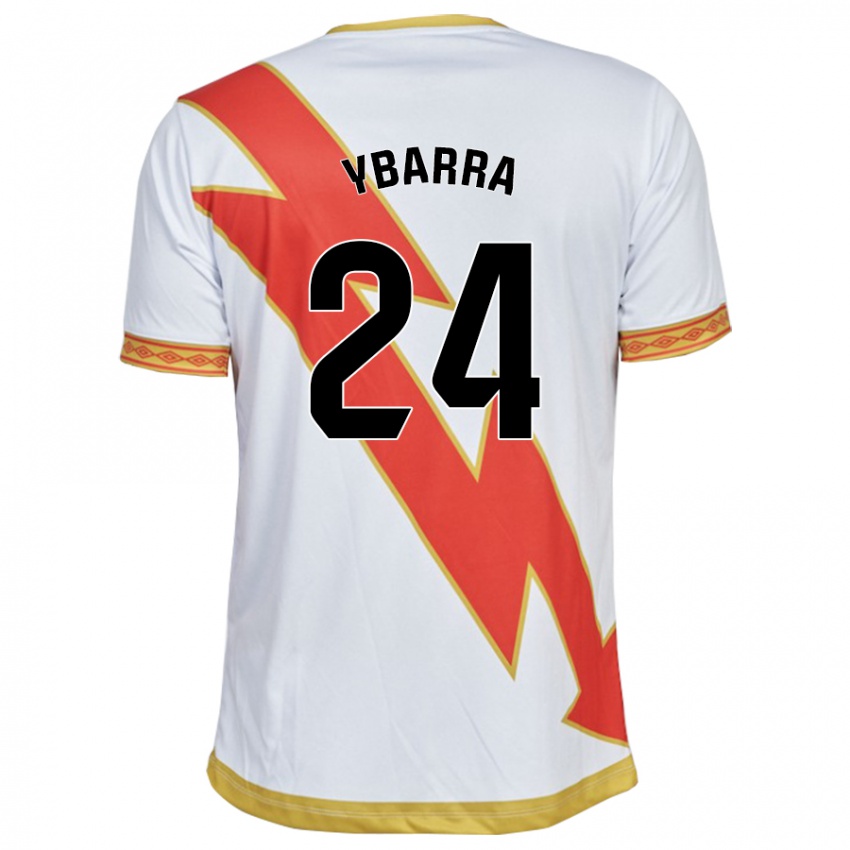 Uomo Maglia Juan Ybarra #24 Bianco Kit Gara Home 2023/24 Maglietta