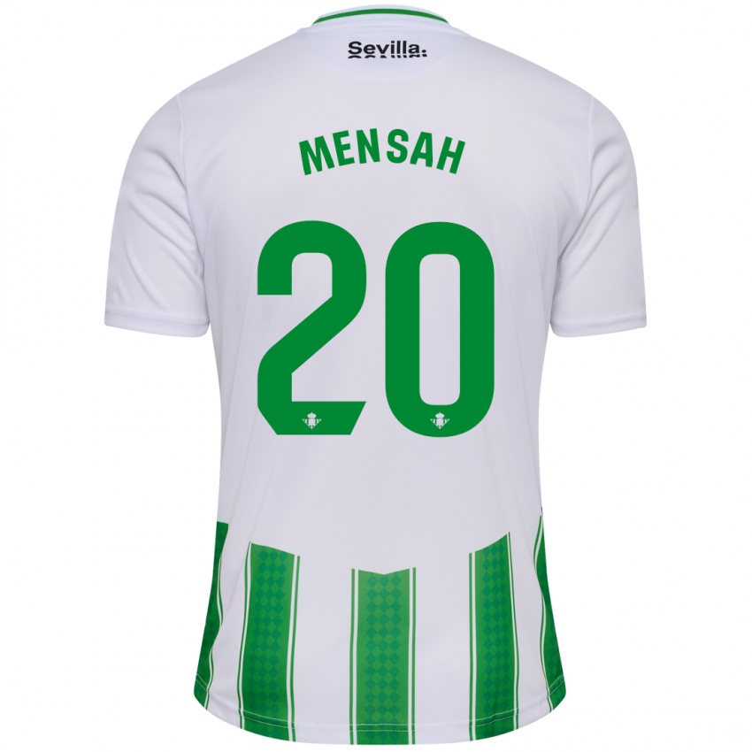 Uomo Maglia Mawuli Mensah #20 Bianco Kit Gara Home 2023/24 Maglietta