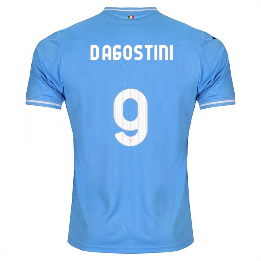 Uomo Maglia Lorenzo D'agostini #9 Blu Kit Gara Home 2023/24 Maglietta