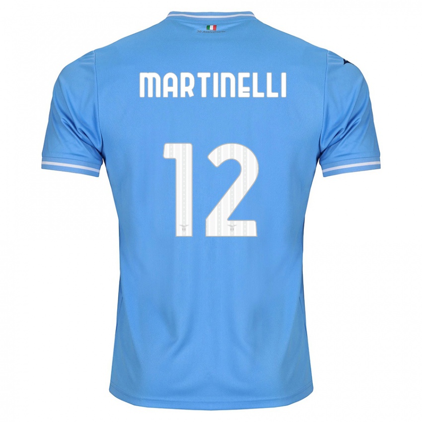 Uomo Maglia Leonardo Martinelli #12 Blu Kit Gara Home 2023/24 Maglietta