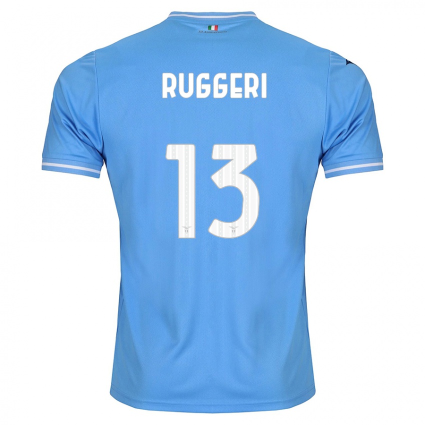 Uomo Maglia Fabio Ruggeri #13 Blu Kit Gara Home 2023/24 Maglietta