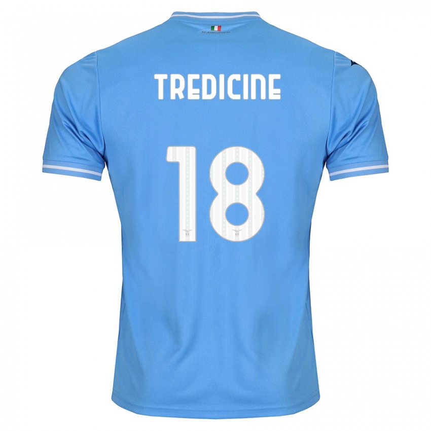 Uomo Maglia Manuel Tredicine #18 Blu Kit Gara Home 2023/24 Maglietta