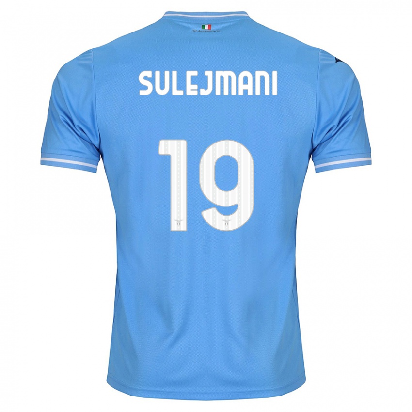 Uomo Maglia Flavio Sulejmani #19 Blu Kit Gara Home 2023/24 Maglietta