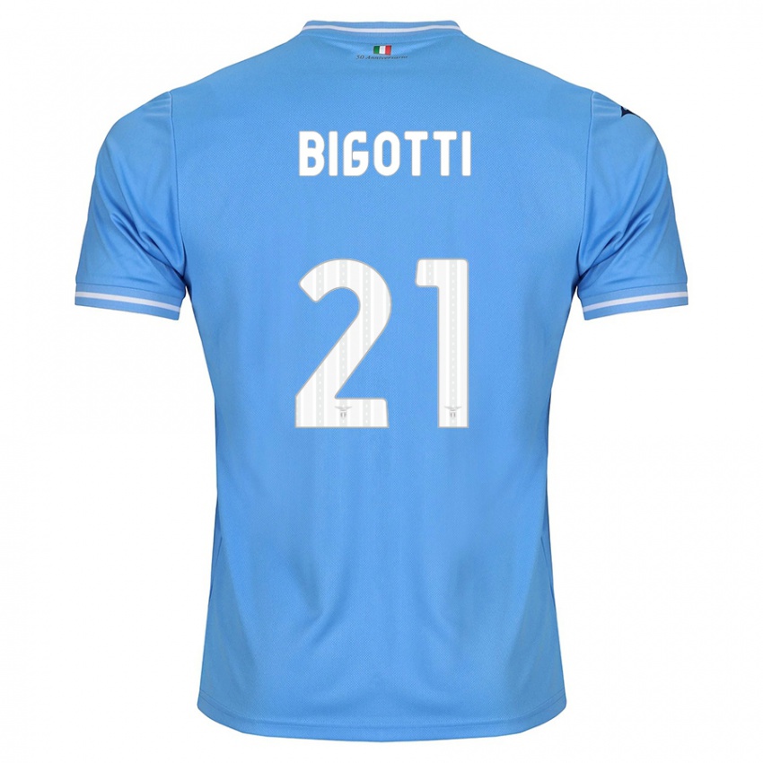 Uomo Maglia Massimo Bigotti #21 Blu Kit Gara Home 2023/24 Maglietta