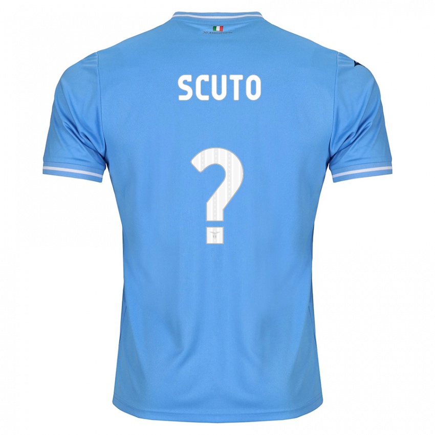 Uomo Maglia Leonardo Scuto #0 Blu Kit Gara Home 2023/24 Maglietta