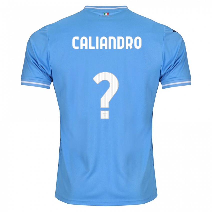 Uomo Maglia Stanislao Caliandro #0 Blu Kit Gara Home 2023/24 Maglietta