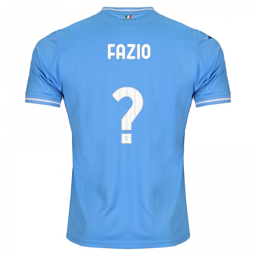 Uomo Maglia Francesco Fazio #0 Blu Kit Gara Home 2023/24 Maglietta
