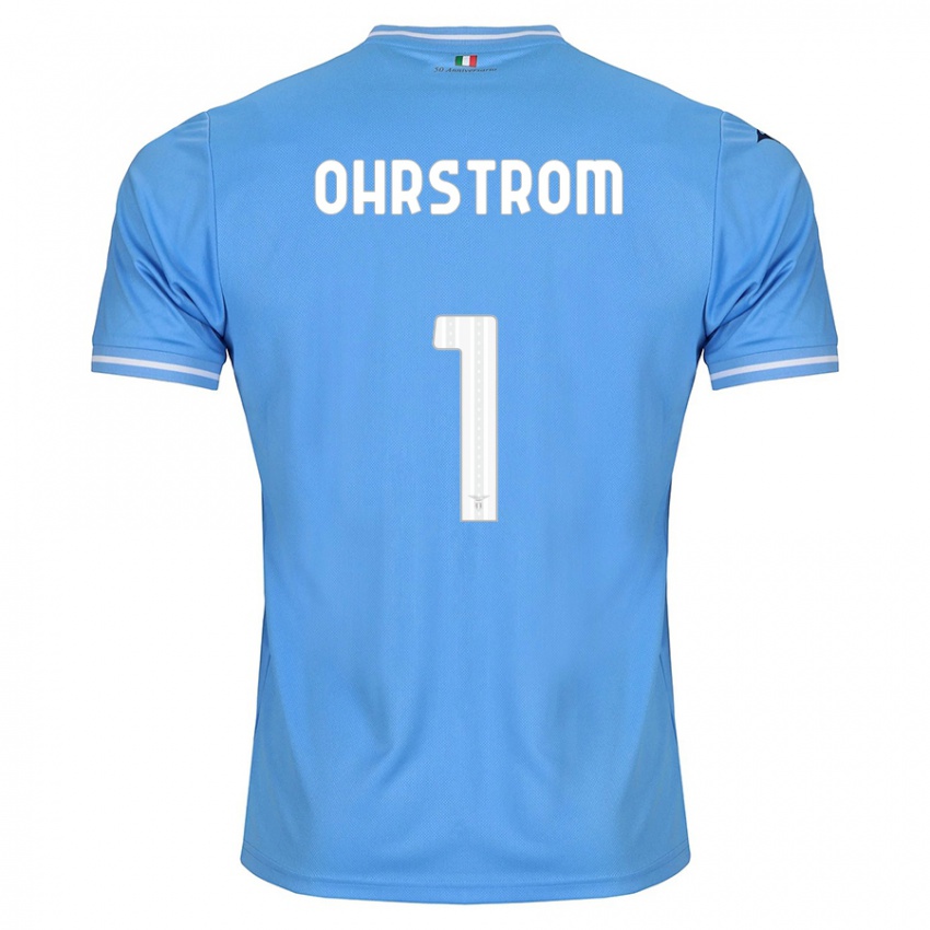 Uomo Maglia Stephanie Ohrstrom #1 Blu Kit Gara Home 2023/24 Maglietta